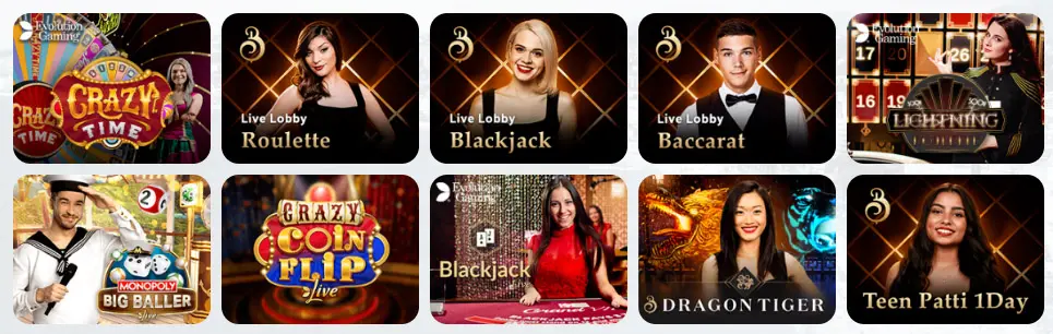 Giochi da casinò live BETNOW CASINO