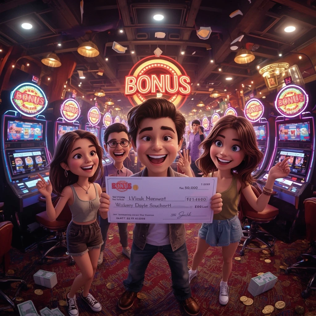 bonus nelle mani dell'uomo al casinò BETNOW CASINO